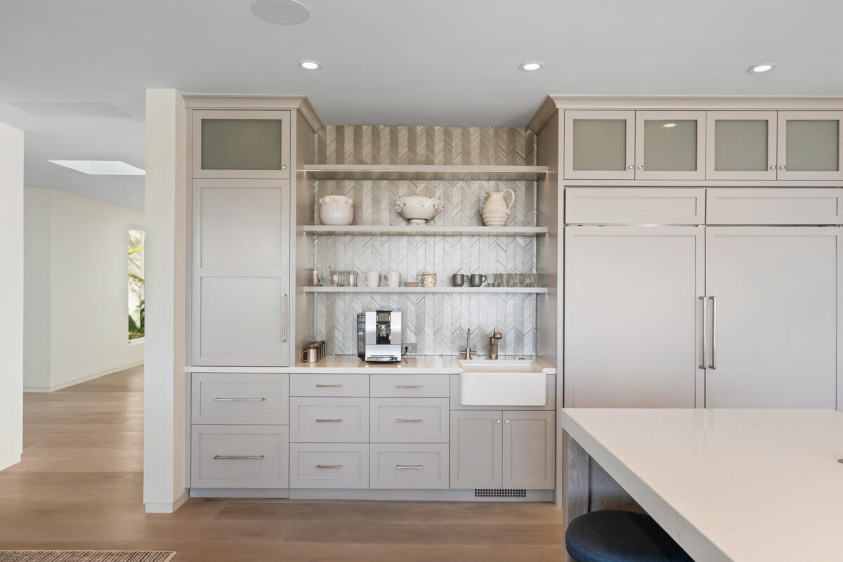 1850 Jelinda Drive Montecito, CA 93108 - Photo 19 of 50 a kitchen with a refrigerator and cabinets