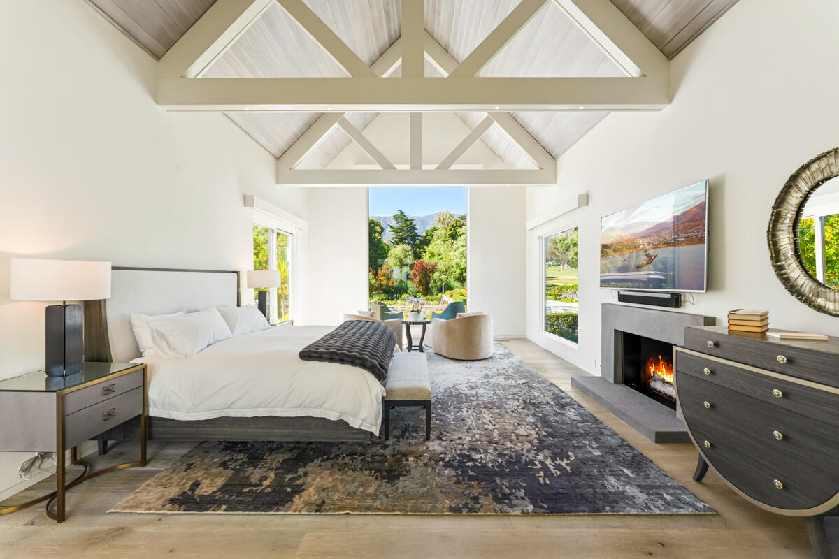 1850 Jelinda Drive Montecito, CA 93108 - Photo 24 of 50 a living room with furniture a fireplace and a window