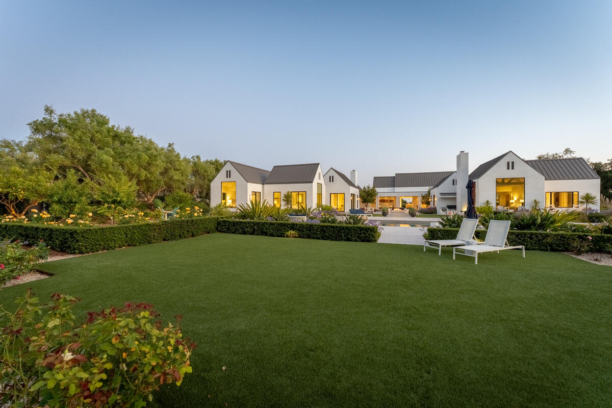 1850 Jelinda Drive Montecito, CA 93108 - Photo 42 of 50 a aerial view of a house with swimming pool next to a yard