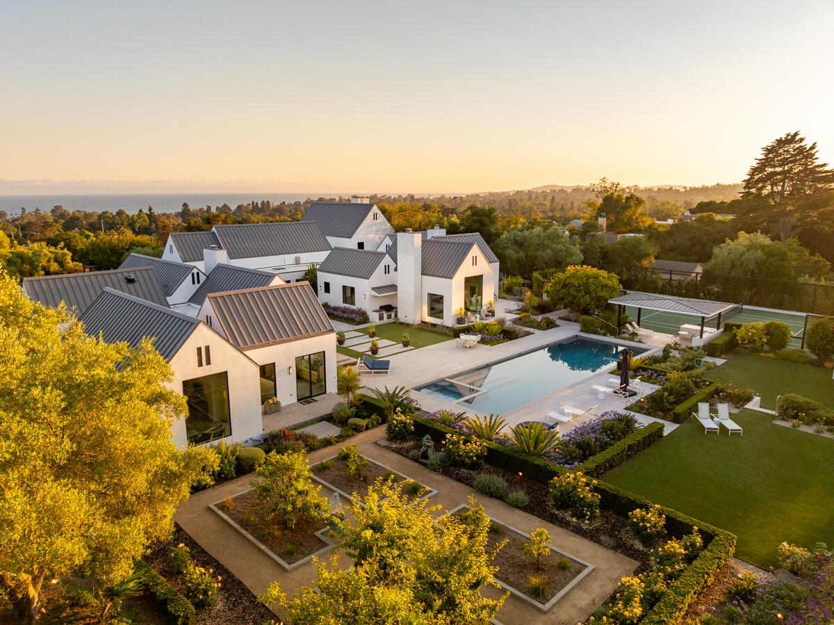 1850 Jelinda Drive Montecito, CA 93108 - Photo 50 of 50 an aerial view of a house with a garden