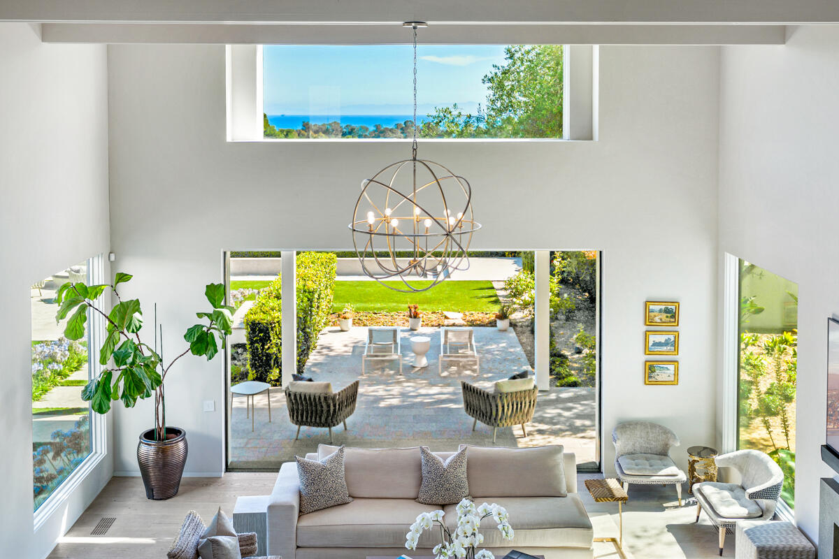 1850 Jelinda Drive Montecito, CA 93108 - Photo 10 of 50 a living room with furniture and a chandelier