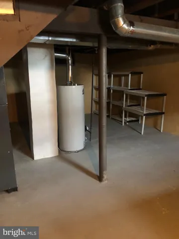 a view of storage and utility room