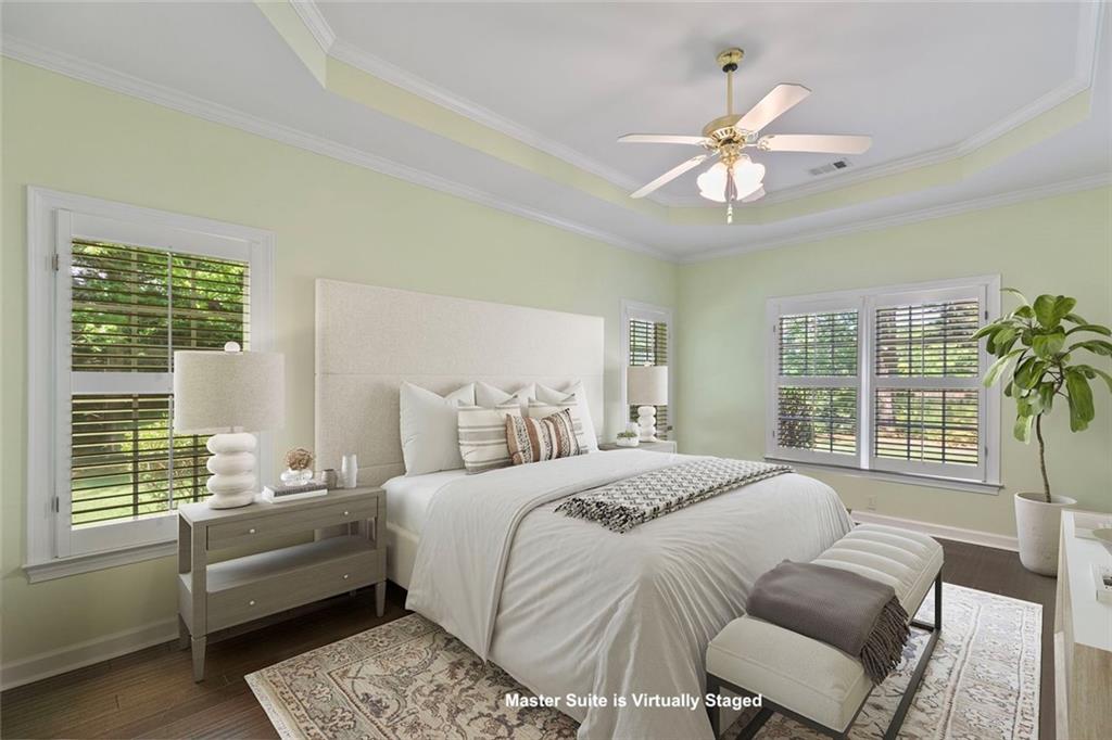 110 Pond View Point LaGrange, GA 30240 - Photo 26 of 65 a bedroom with a bed and a large window