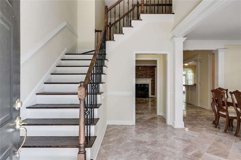 110 Pond View Point LaGrange, GA 30240 - Photo 5 of 65 a view of entryway and hall with wooden floor
