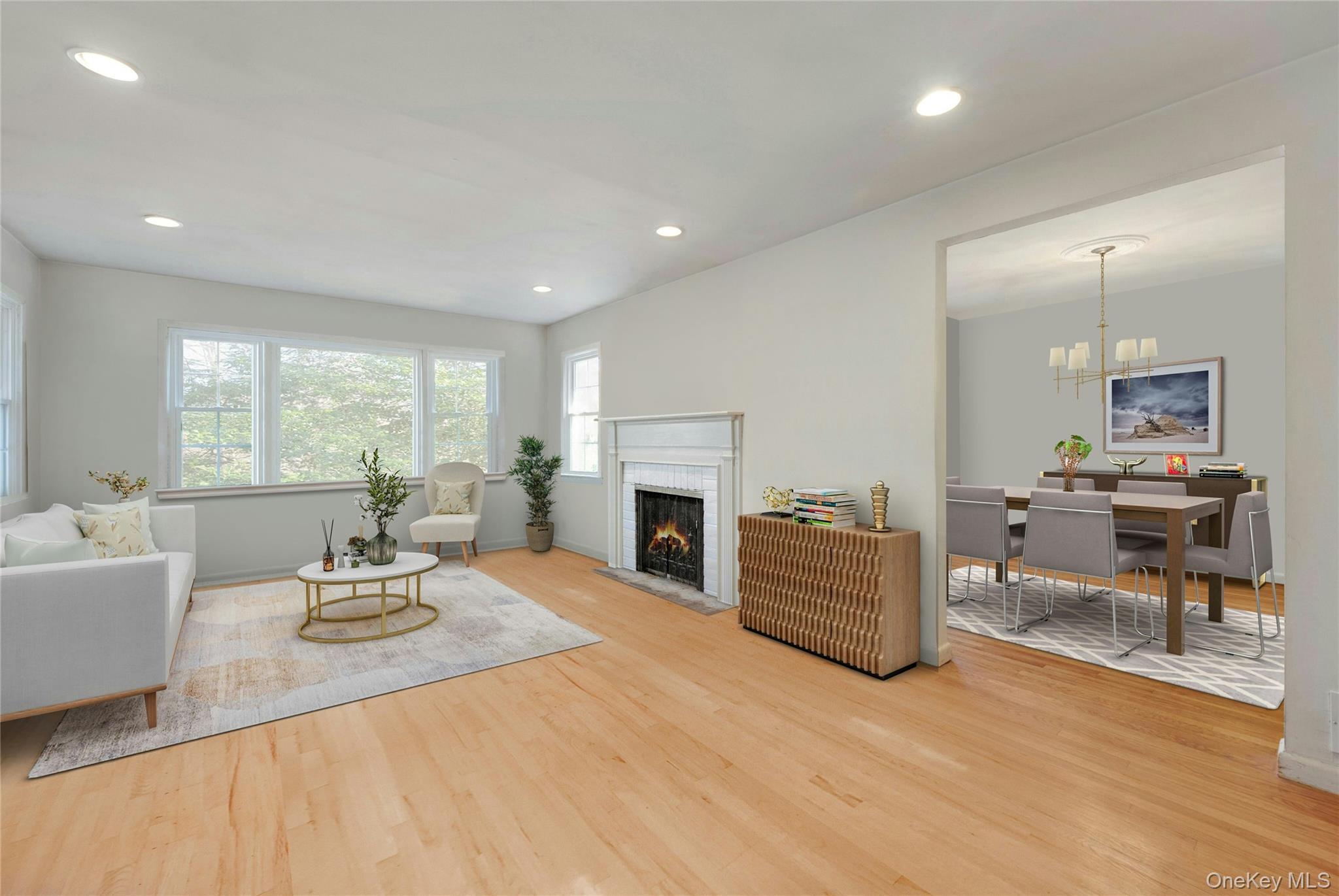 119 Goldens Bridge Road Katonah, NY 10536 - Photo 6 of 34 a living room with furniture and a fireplace