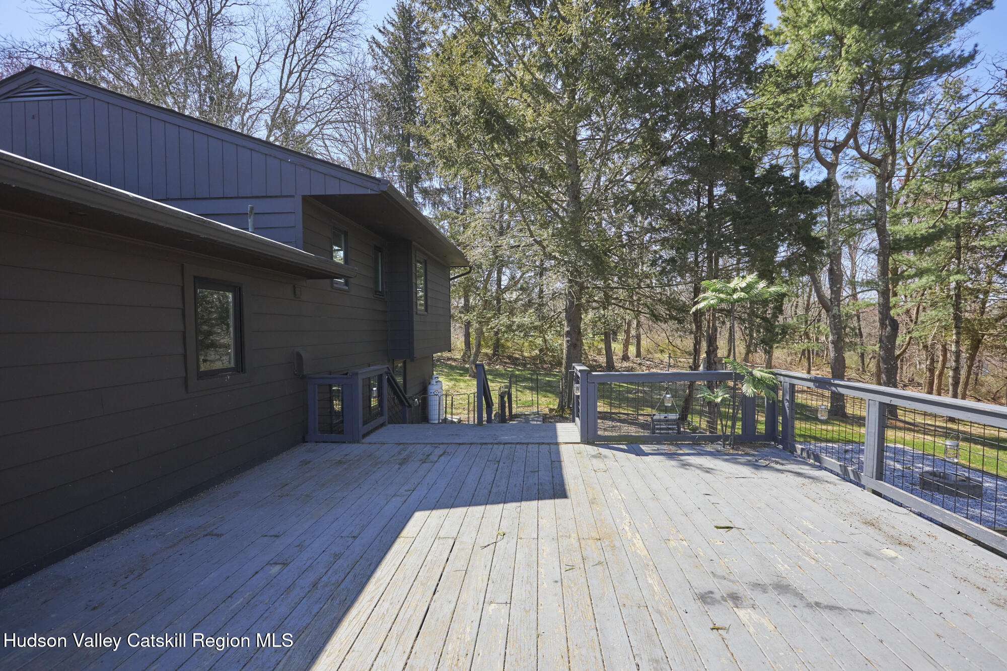 361 Allen Road Salt Point, NY 12578 - Photo 30 of 31 a view of a backyard with wooden floor and wooden fence