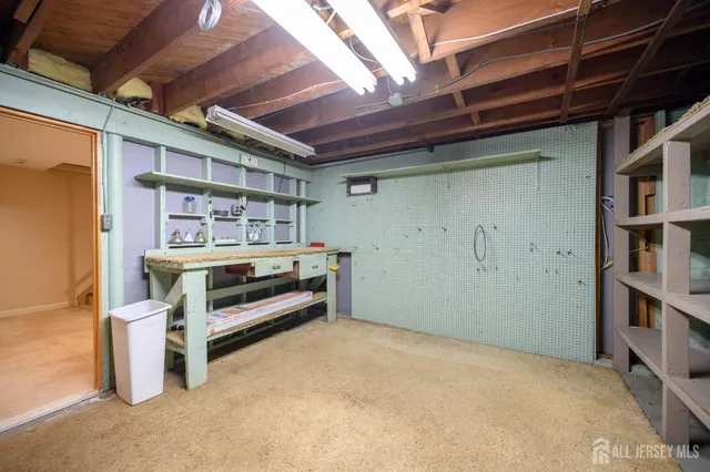 a view of storage and utility room