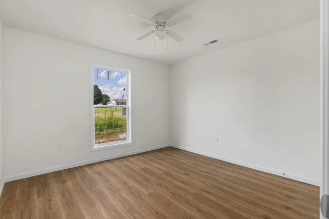 wooden floor in an empty room