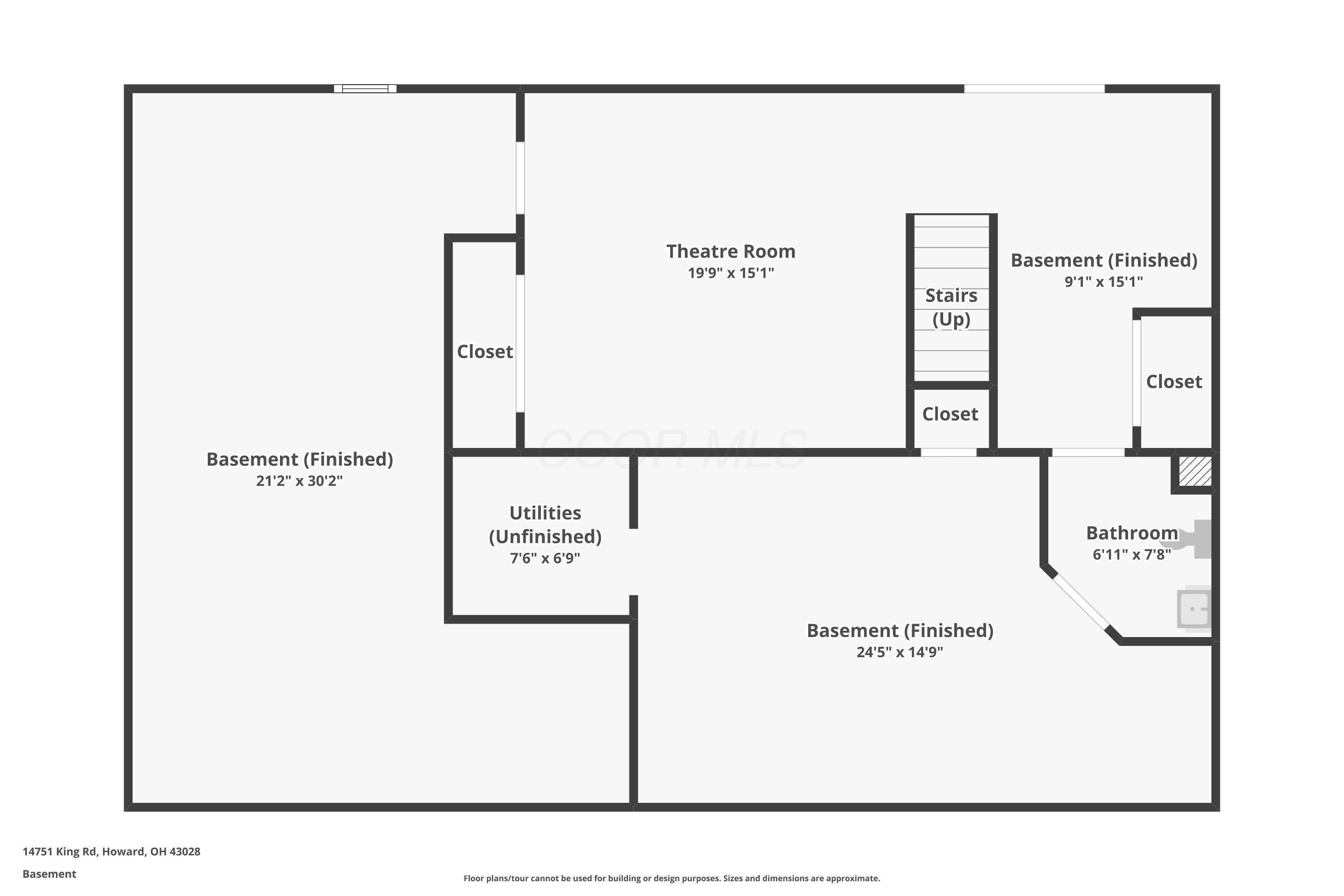 14751 King Road Howard, OH 43028 - Photo 39 of 42 Basement Floor Plan