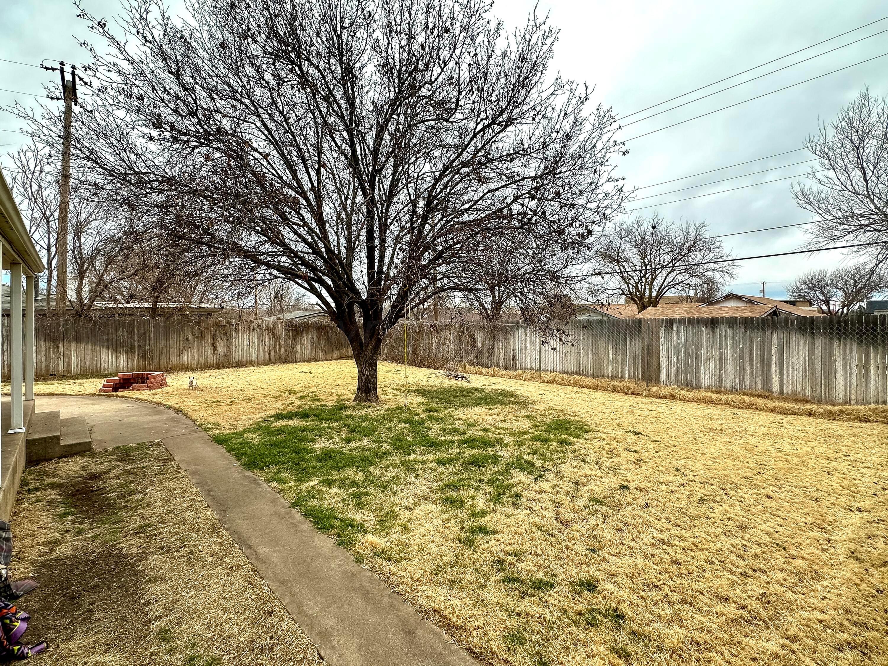 1404 Primrose Lane Borger, TX 79007 - Photo 25 of 27 a view of a yard with a tree