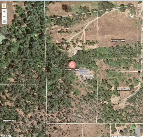 a view of a lake with a house