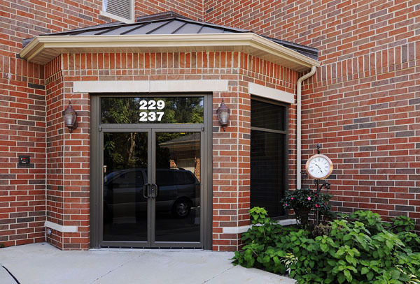 229 South Main Street, Unit 2E Lombard, IL 60148 - Photo 3 of 17 a front view of a house with a garden