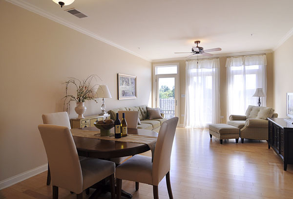 229 South Main Street, Unit 2E Lombard, IL 60148 - Photo 9 of 17 a view of a dining room with furniture window and wooden floor