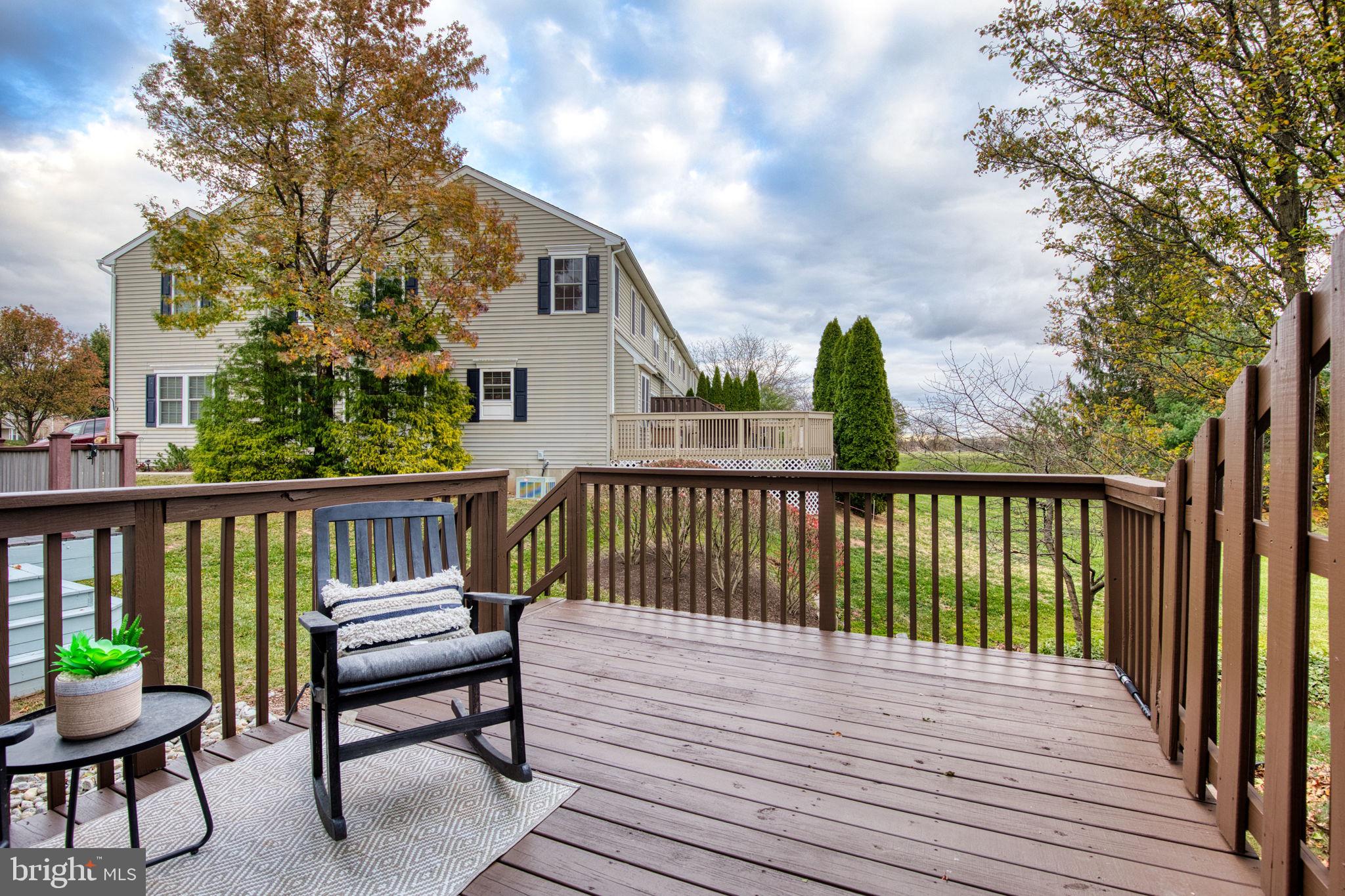 107 Walker Road Royersford, PA 19468 - Photo 39 of 41 a view of a wooden bench on the roof deck