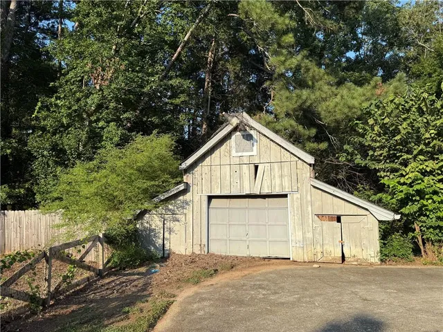 a view of a deck with a yard