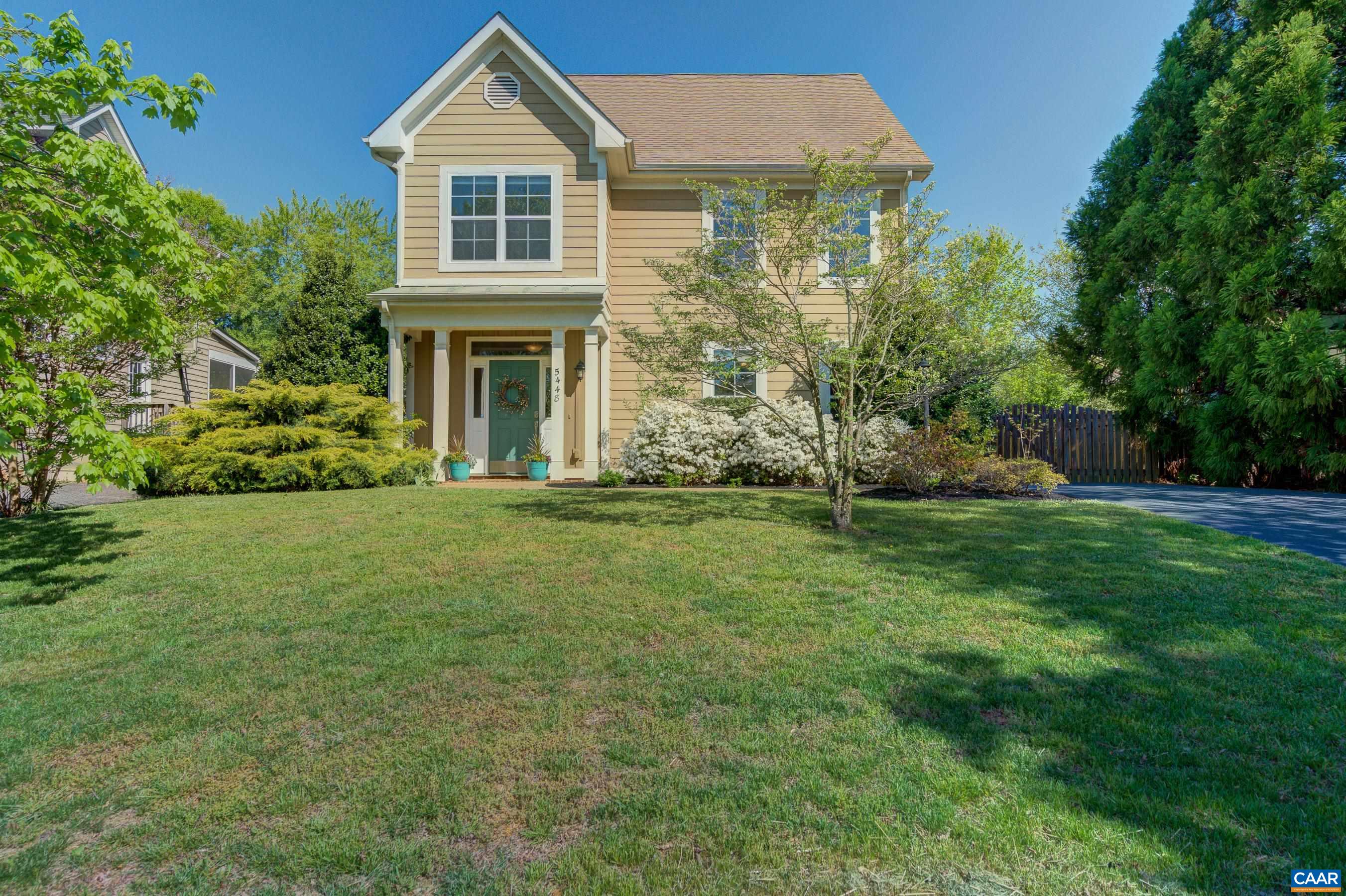 5448 Park Road Crozet, VA 22932 - Photo 3 of 28 a front view of a house with a yard and trees