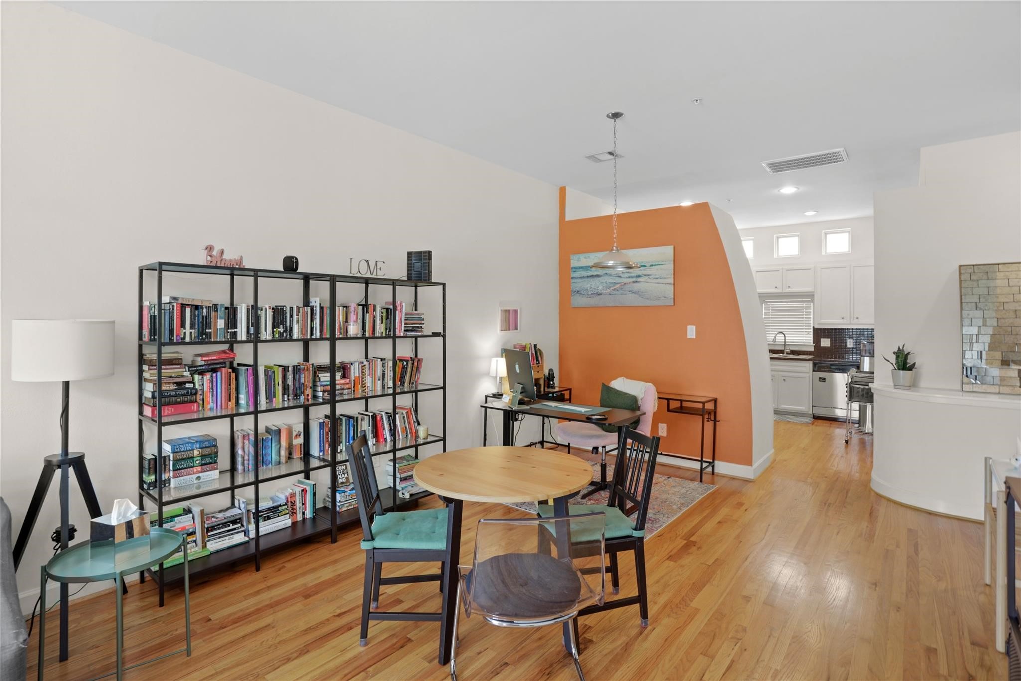 2710 Hullsmith Drive, Unit 604 Houston, TX 77063 - Photo 5 of 27 a view of a livingroom with furniture and wooden floor