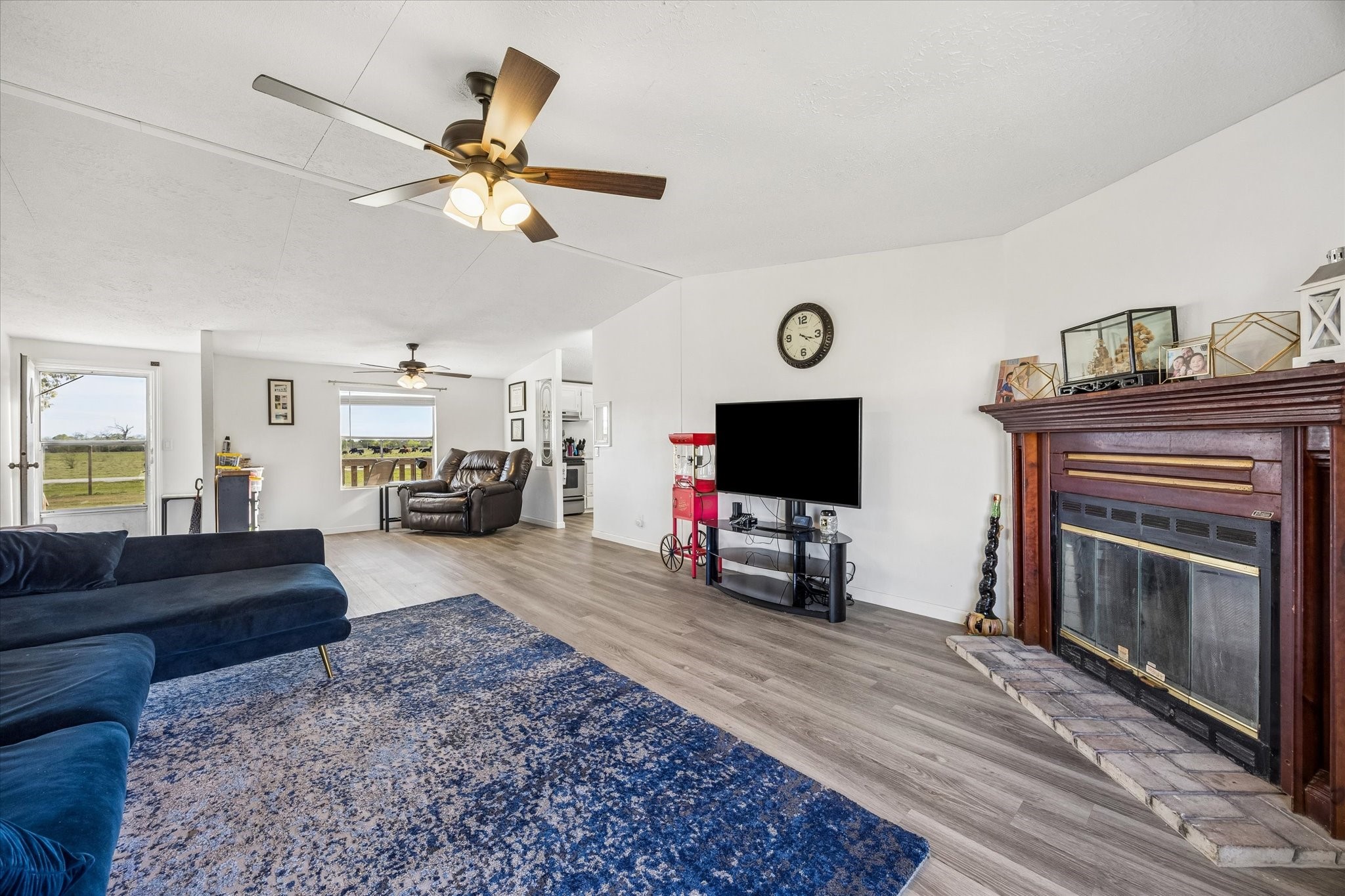 41230 Delma Road Hempstead, TX 77445 - Photo 7 of 23 Family room with fireplace