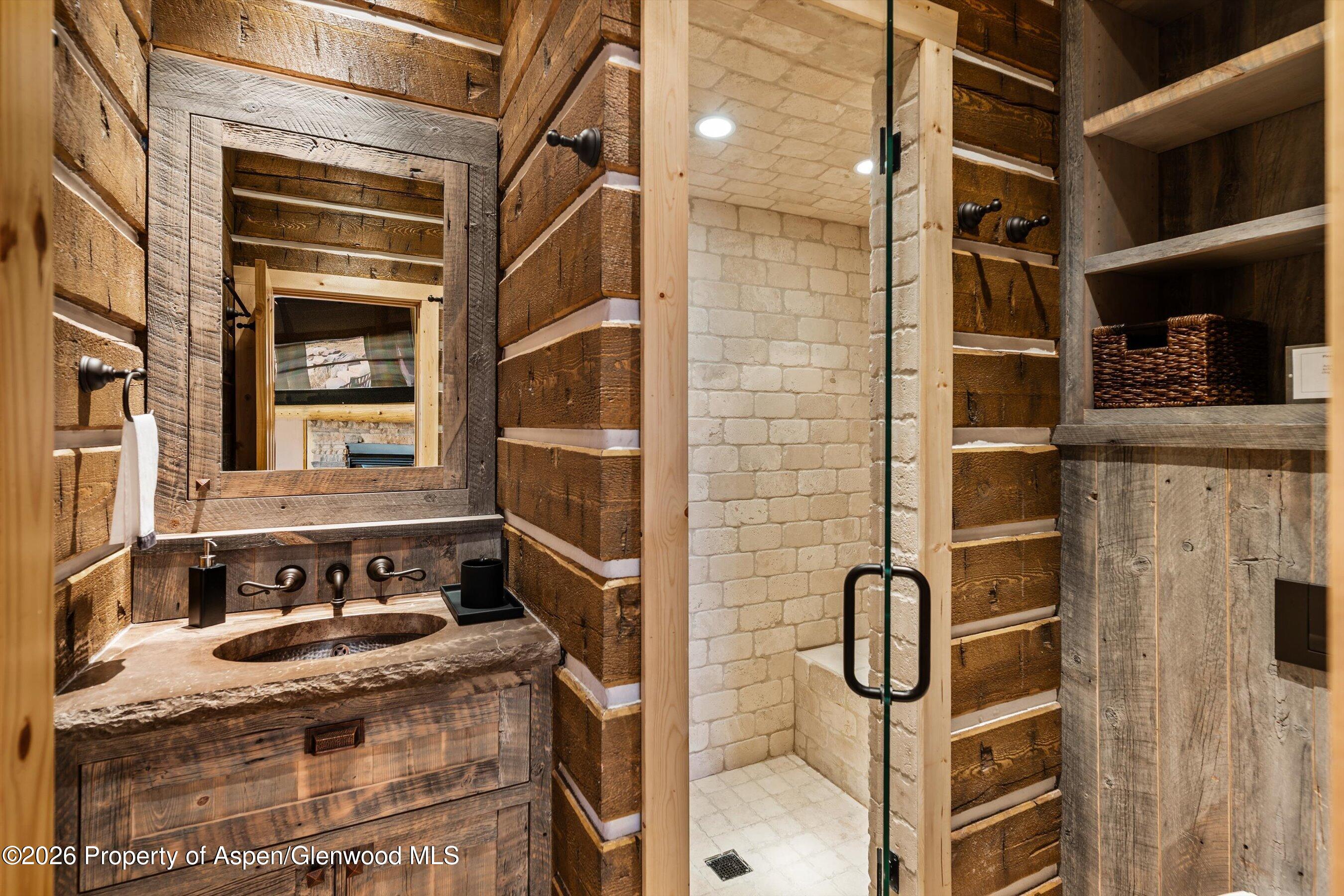1450 Mesa Road Snowmass, CO 81654 - Photo 35 of 49 14BunkRoomLowerLevelBathroom