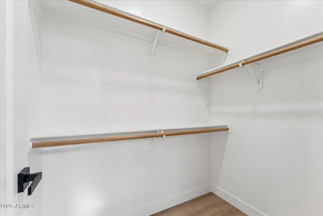 a close up view of racks on the wall