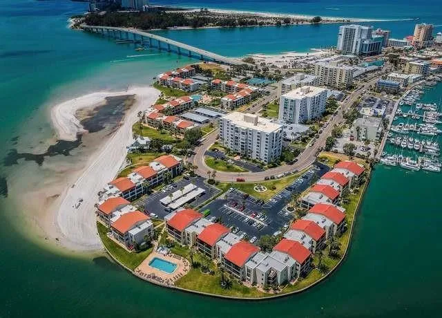 a view of a lake with outdoor space