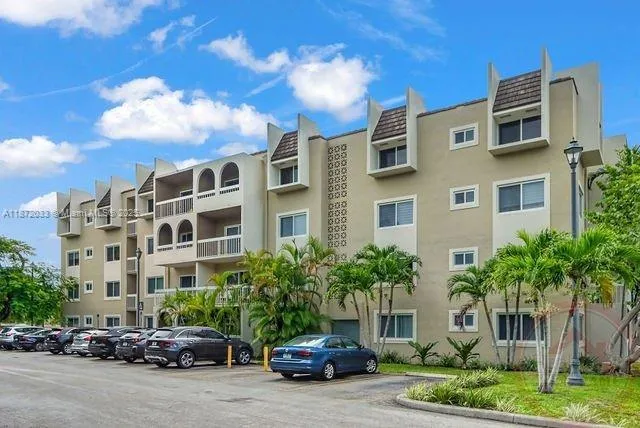 a car parked in front of a building