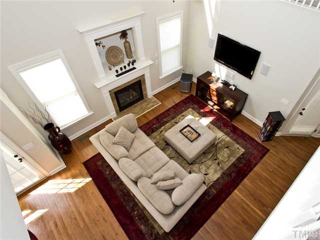 2253 Dunlin Lane Raleigh, NC 27614 - Photo 5 of 24 View of the Living / Great Room from the second floor Den/Family/Great Room