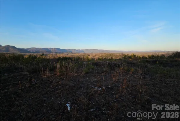 a view of a lake with mountains in the background