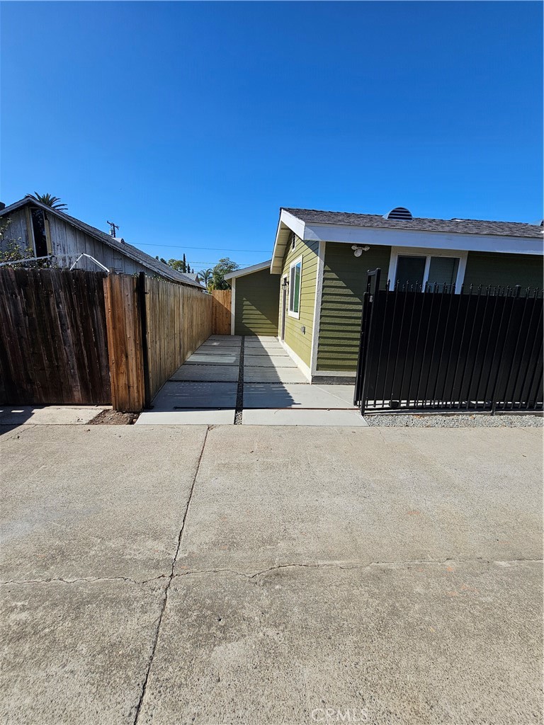 a view of a house with a door