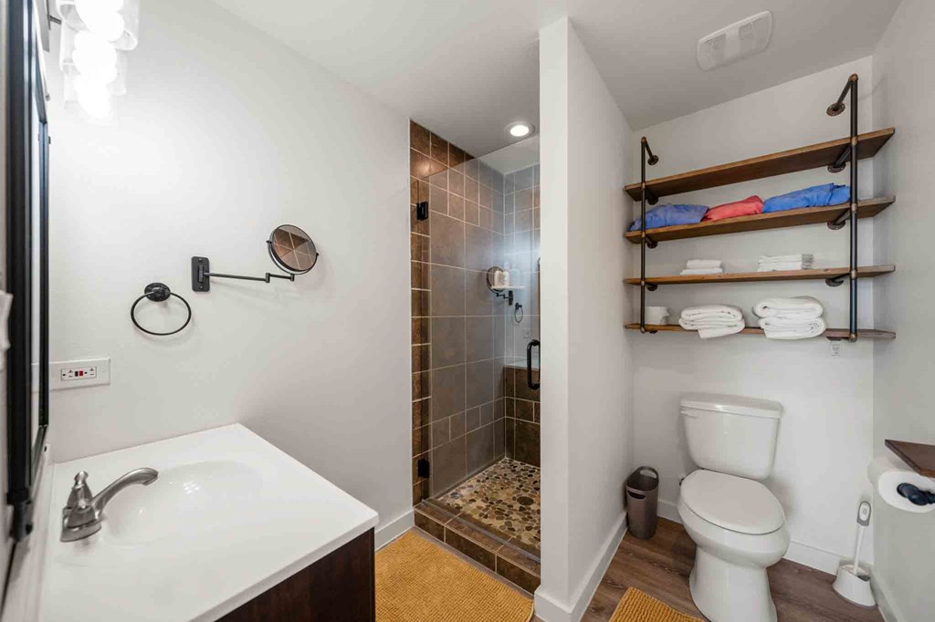 147 Gray Wolf Blanco, TX 78606 - Photo 34 of 34 a bathroom with a sink toilet and shower