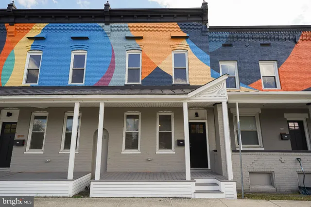 a front view of a house