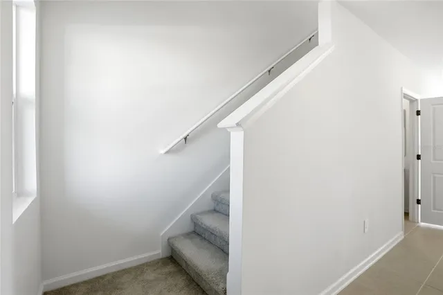 a view of entryway with stairs