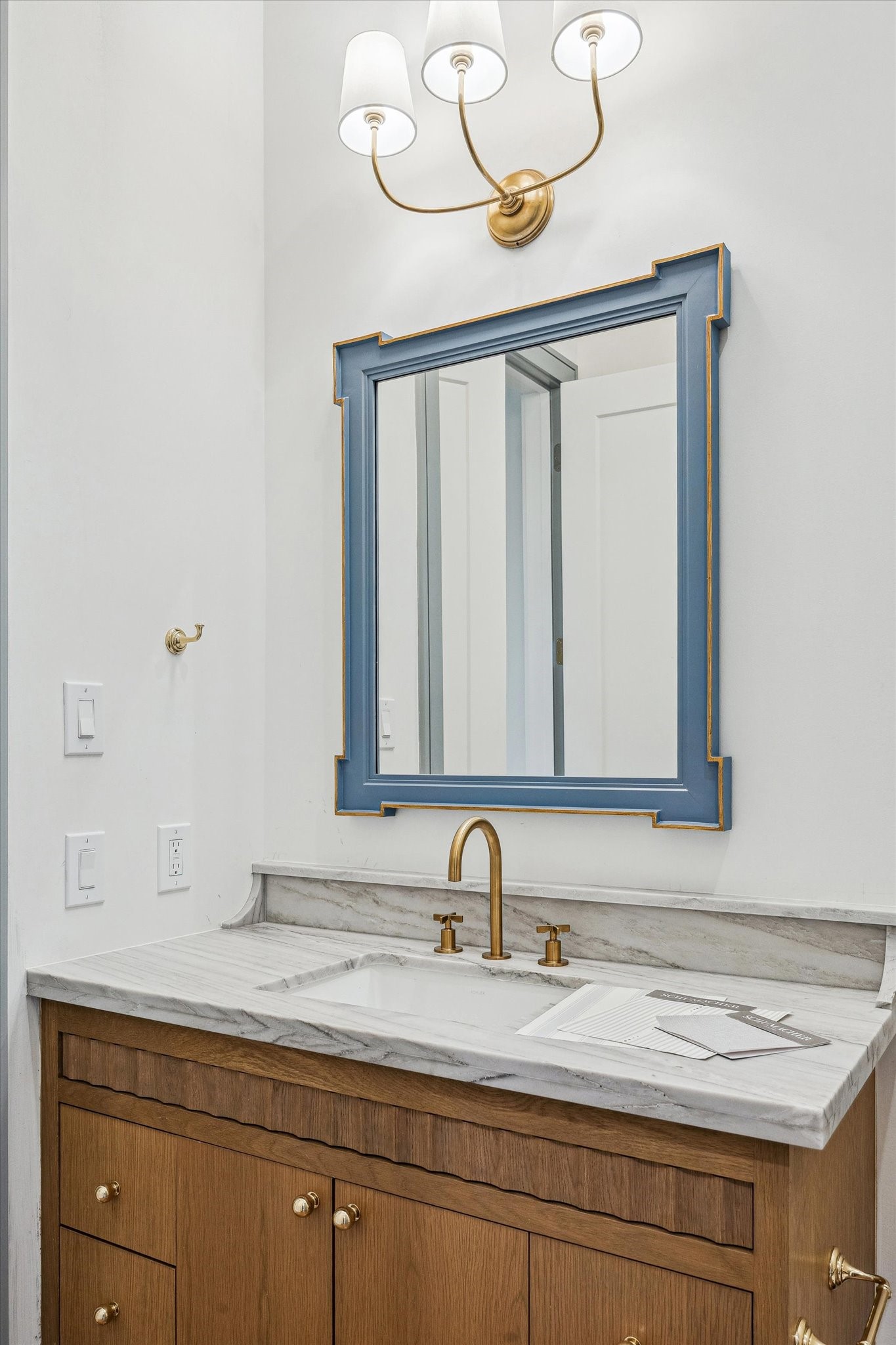 13023 Taylorcrest Road Houston, TX 77079 - Photo 22 of 49 a bathroom with a sink and a mirror