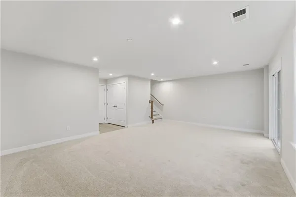 a view of an empty room