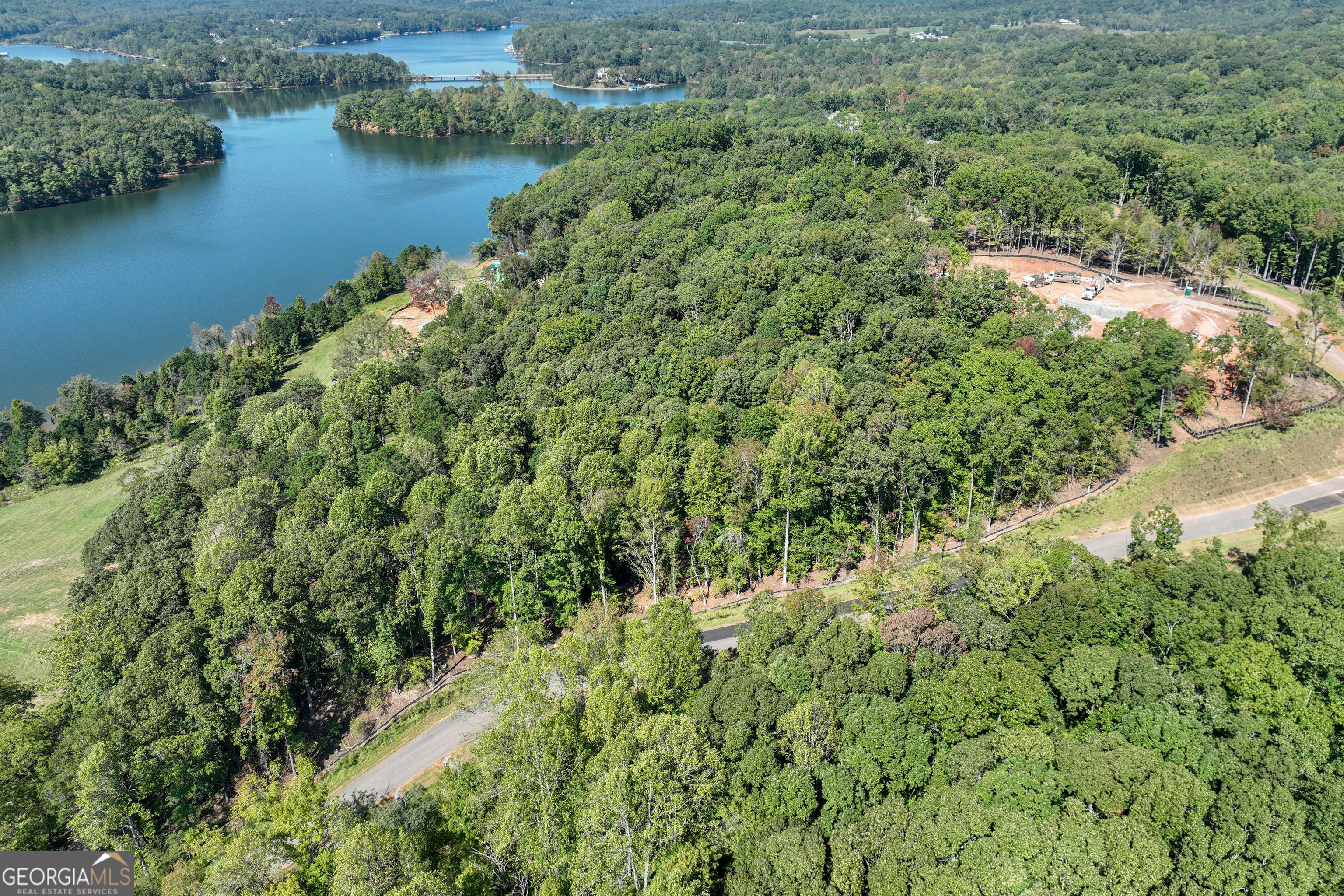 4638 Shirley Road, Unit LOT 2 Gainesville, GA 30506 - Photo 21 of 22 an aerial view of residential houses with outdoor space and trees all around