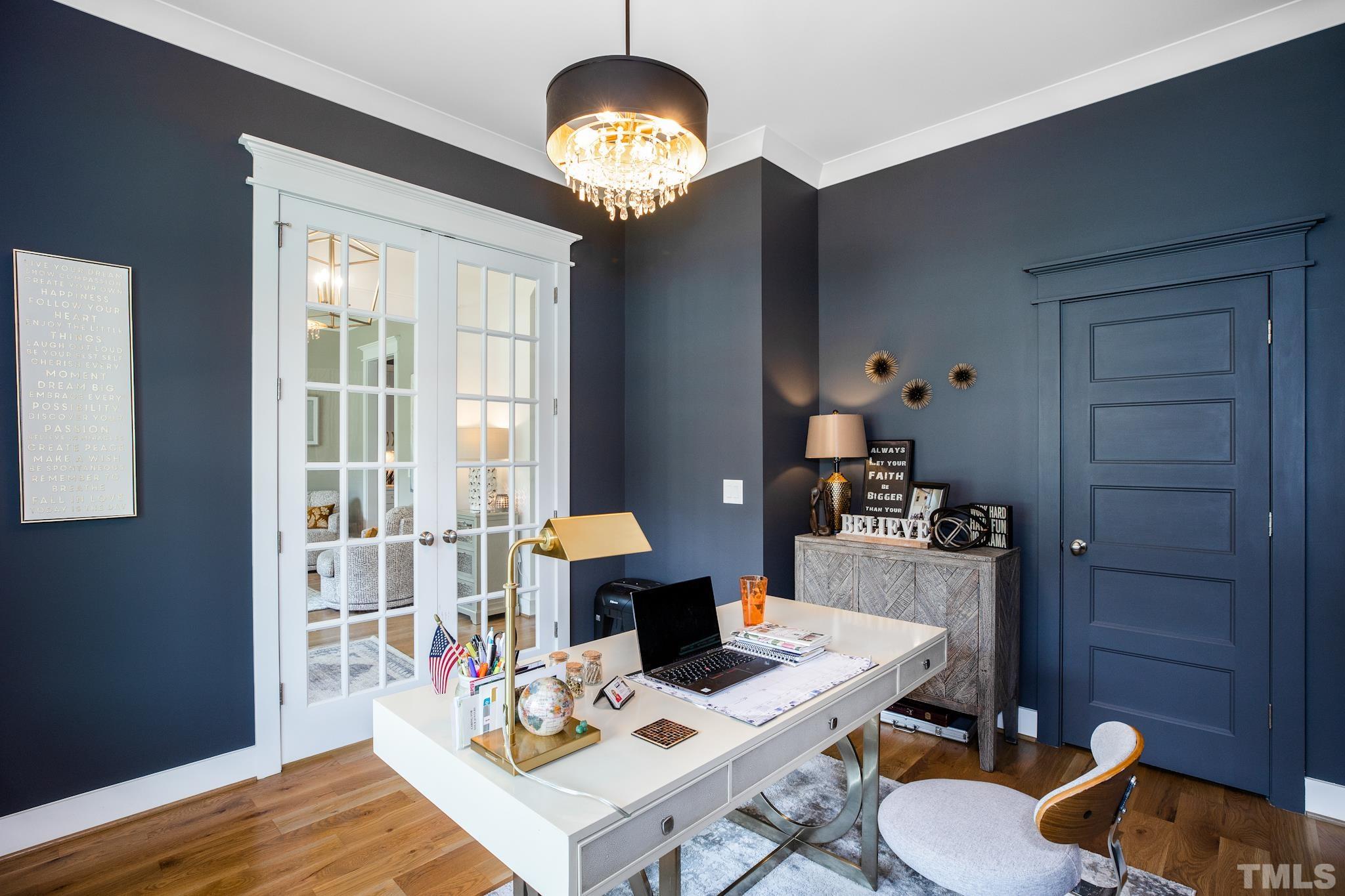 1420 Margrave Drive Wake Forest, NC 27587 - Photo 9 of 30 a workspace with wooden floor