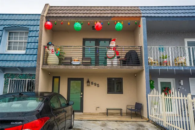 a front view of a house