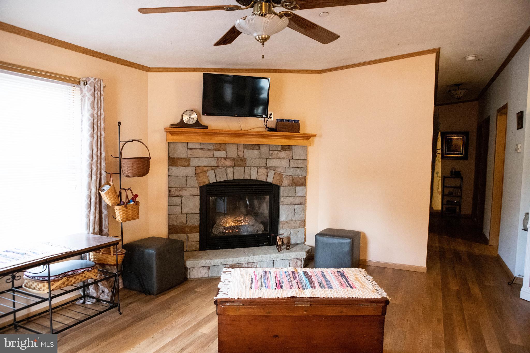 4312 Ridge Drive Mount Airy, MD 21771 - Photo 7 of 24 Large Family Room with Stone Fireplace