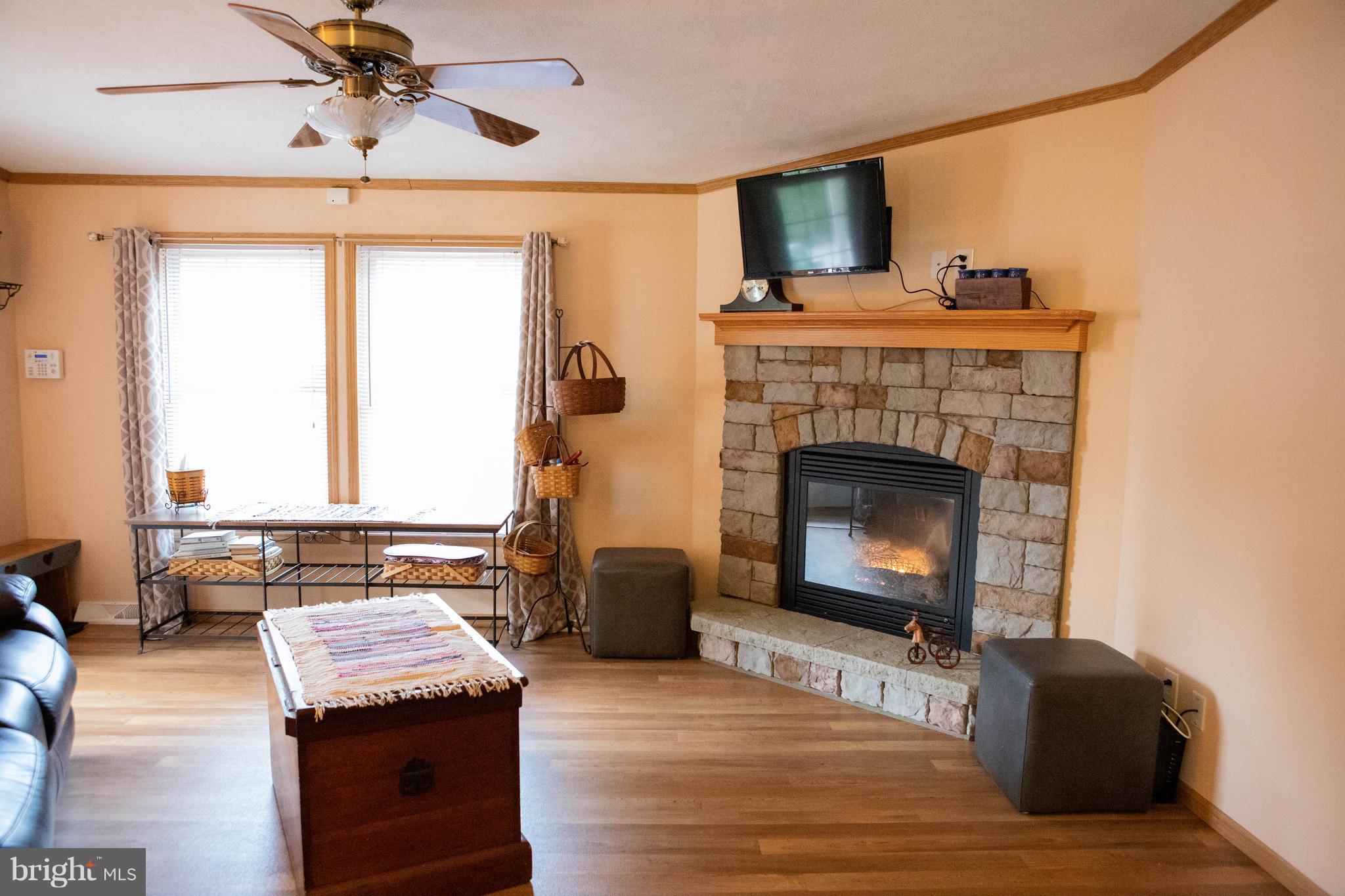 4312 Ridge Drive Mount Airy, MD 21771 - Photo 8 of 24 Large Family Room with Stone Fireplace