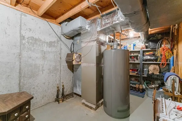 a view of storage and utility room