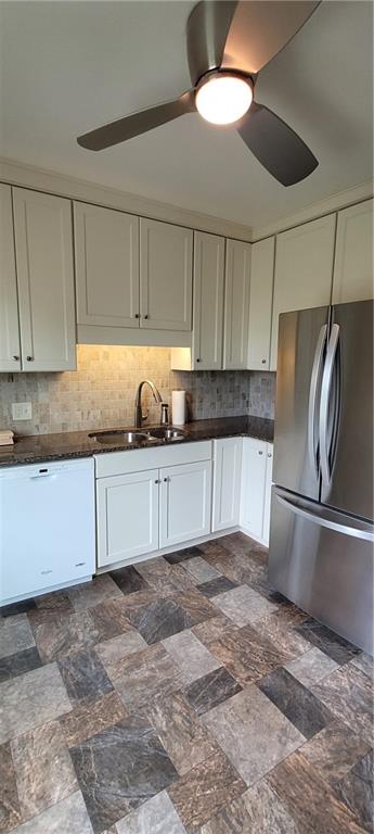 446 Eagle Mill Road Butler, PA 16001 - Photo 15 of 27 a kitchen with granite countertop a refrigerator and a sink