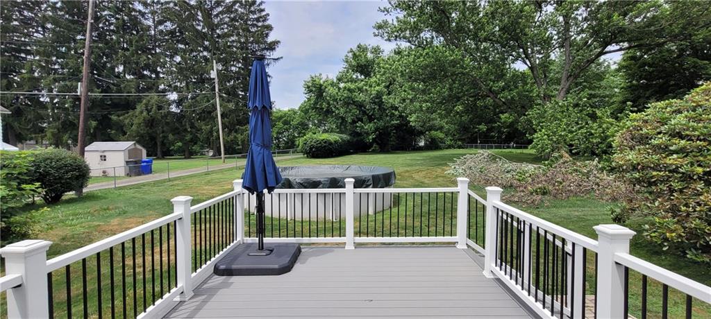 446 Eagle Mill Road Butler, PA 16001 - Photo 8 of 27 a view of a deck with two chairs and a table