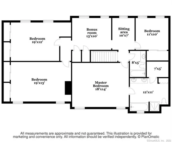 a aerial view of a house
