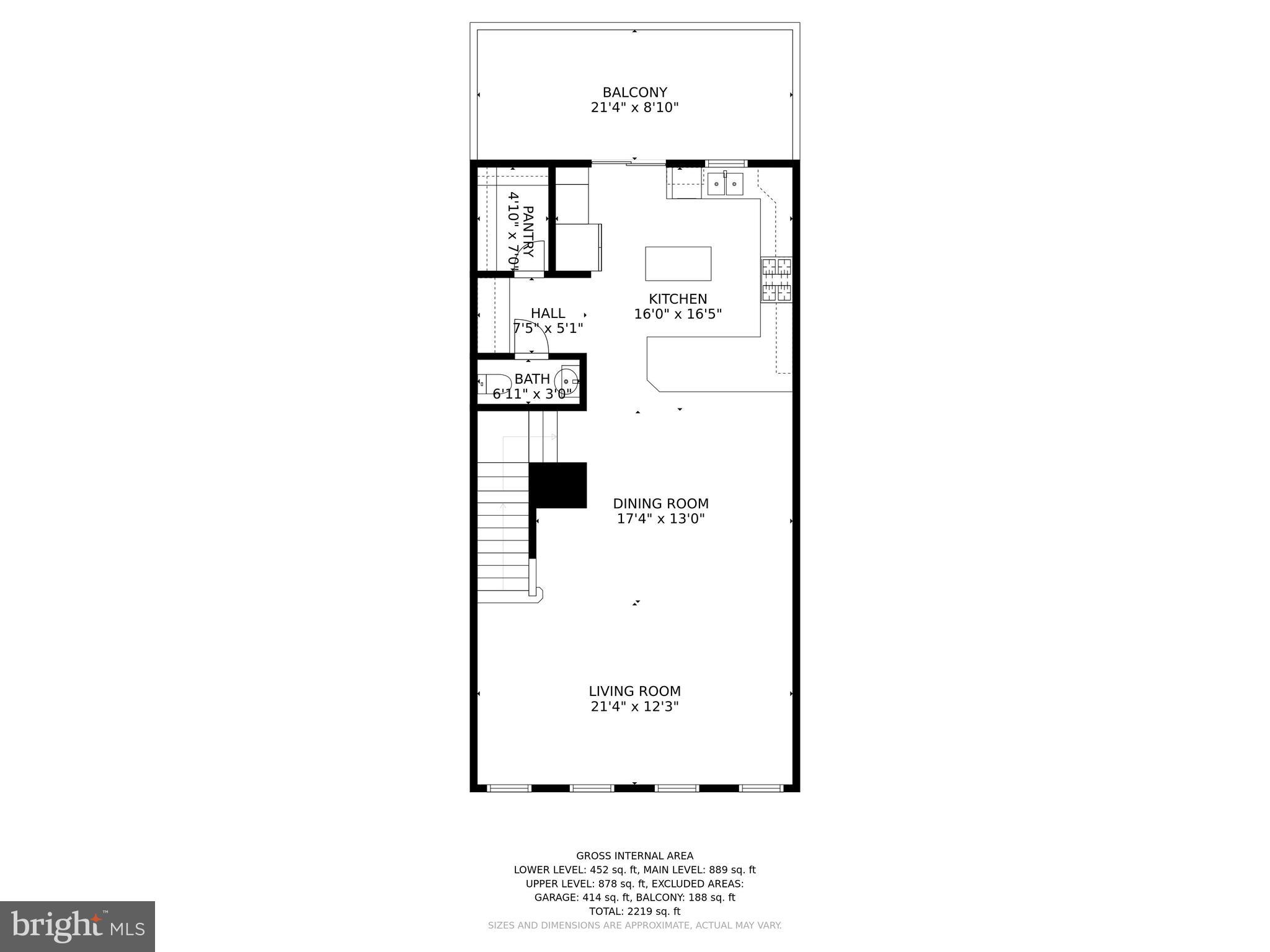 7565 Crowley Street Hanover, MD 21076 - Photo 39 of 40 Main Level - Floor Plan.