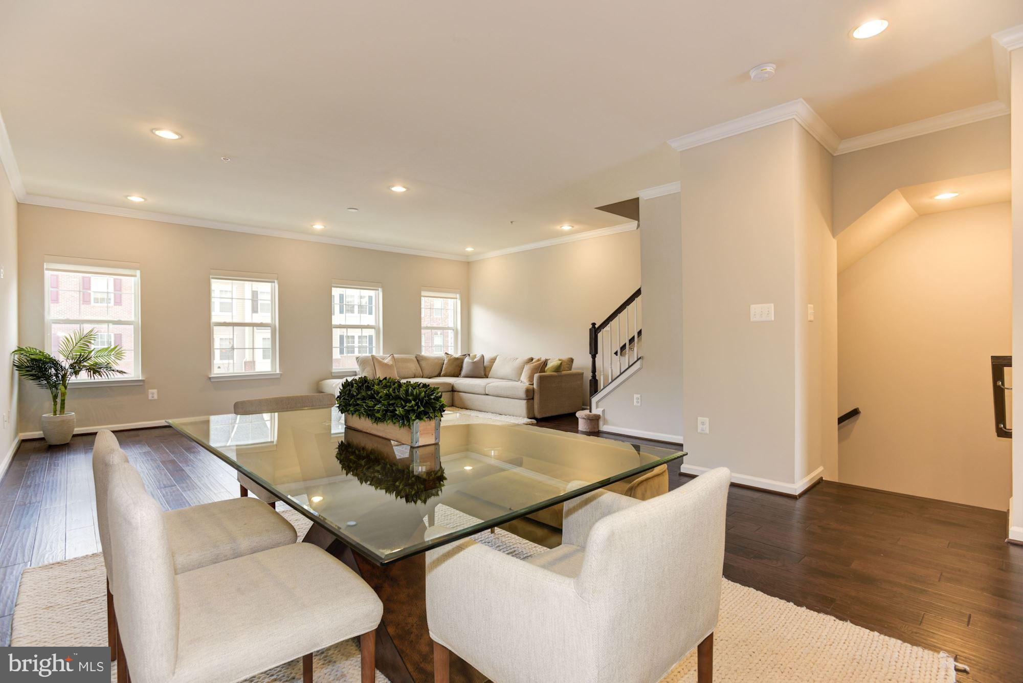 7565 Crowley Street Hanover, MD 21076 - Photo 10 of 40 Dining Room | Engineered Hardwood | Crown Moulding
