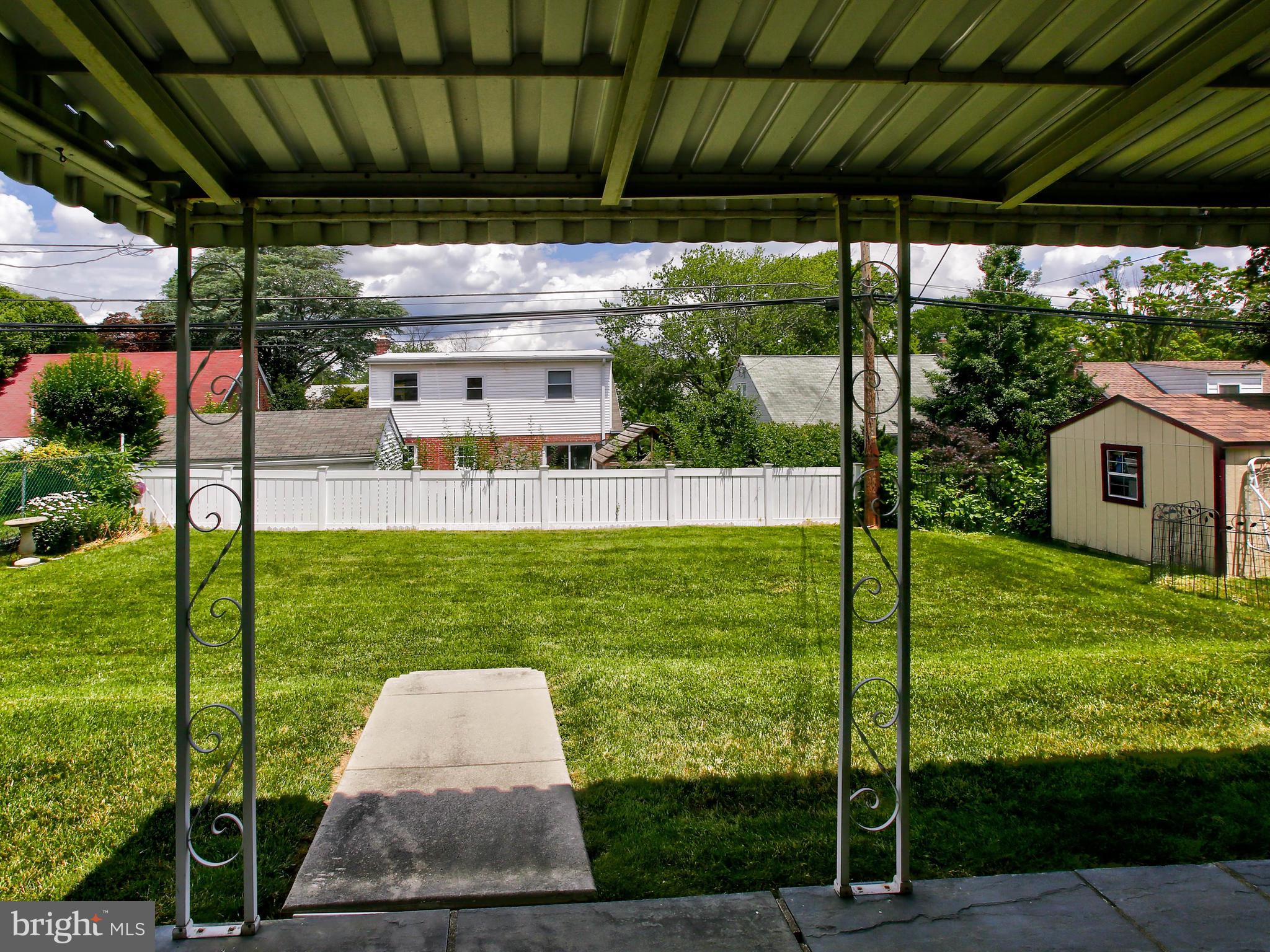 521 Achille Road Havertown, PA 19083 - Photo 22 of 24 View of Back yard from Rear Door