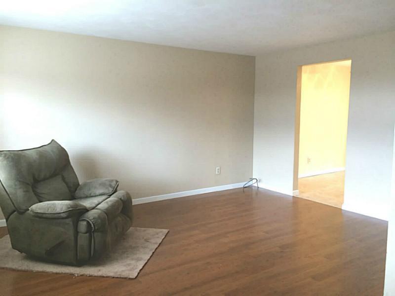 317 Oak Road Plum, PA 15239 - Photo 3 of 13 Family Room. New laminate wood flooring and fresh neutral paint.