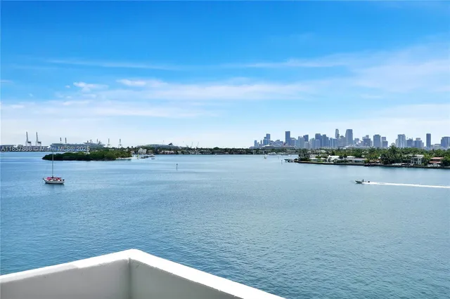 a view of a city with ocean