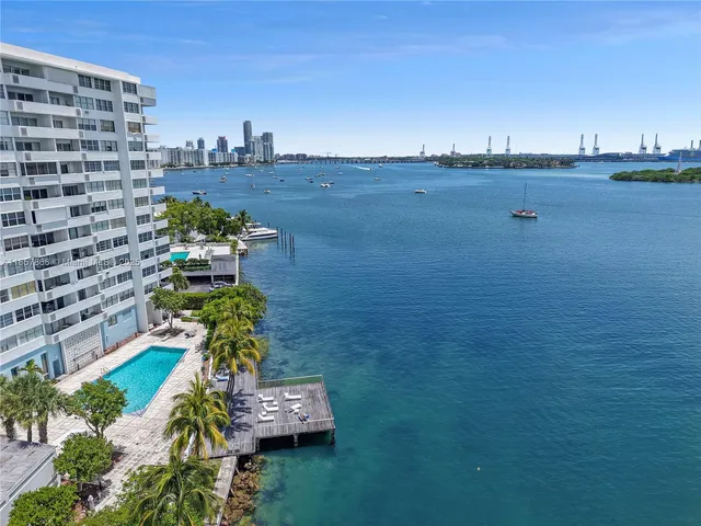 a view of a city with tall buildings