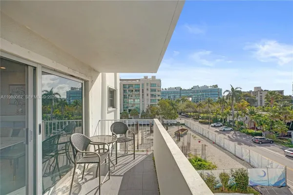 a view of a terrace with sitting area